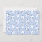 Carte De Remerciements Quelque Chose de Bleu Aquarelle Pot de Gingembre S (Dos)