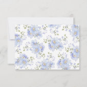 Carte De Remerciements Quelque chose de bleu avant de faire Fête des mari (Dos)