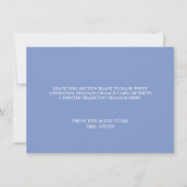 Carte De Remerciements Quelque chose de bleu avant de faire hydrangea nup (Dos)