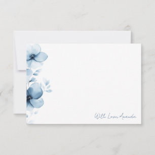 Carte De Remerciements Quelque chose de bleu avant que je fasse la Baby S