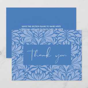 Carte De Remerciements Quelque chose de bleu avant que je fasse la douche