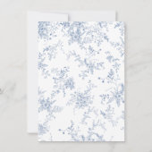 Carte De Remerciements Quelque chose de Fête des mariées bleue (Dos)