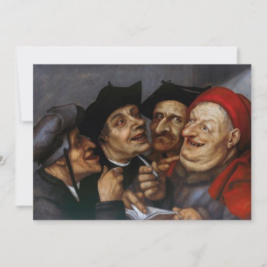Carte De Remerciements Quentin Matsys - Accord d'achat (Devant)