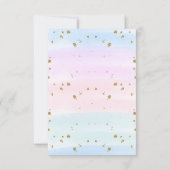 Carte De Remerciements Queue de sirène fantaisiste sous le script de fête (Dos)