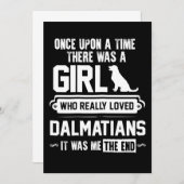 Carte De Remerciements Qui aimait vraiment les Dalmatiens (Devant / Derrière)