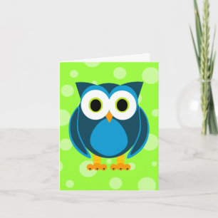 Carte De Remerciements Qui ? M. Owl Cartoon