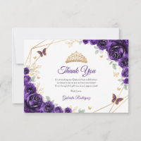 Quinceanera Fleur Or Violet