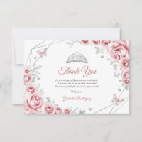 Quinceanera Floral Argent Rose