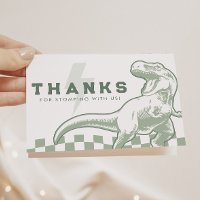 Rad Dinosaur Trois Rex Boys Vert Anniversaire
