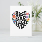 Carte De Remerciements Rad Tech (Debout devant)