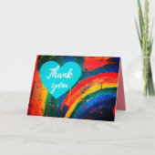 Carte de remerciements Rainbow (Devant)