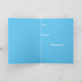 Carte De Remerciements Rainbow Blues (Intérieur)