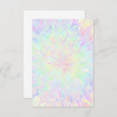 Carte De Remerciements Rainbow Honeypeb Pastels Filles Anniversaire (Devant / Derrière)