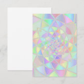 Carte De Remerciements Rainbow Pastel Vitrail (Devant / Derrière)