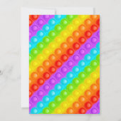 Carte De Remerciements Rainbow Pop It Fidget Toy Anniversaire (Dos)