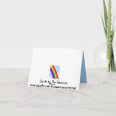 Carte De Remerciements Rainbow Thank You (Dos)