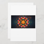 Carte De Remerciements Rangoli (Devant / Derrière)