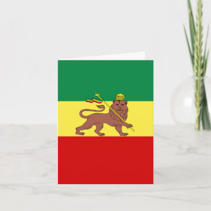 Carte De Remerciements Rasta Reggae Lion de Juda