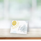 Carte De Remerciements Ray of Sunshine Nuages Boyl Baby shower