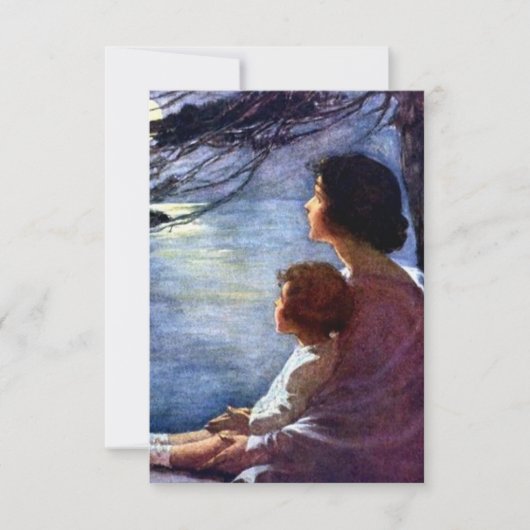 Carte De Remerciements « Rayons de lune » par Jessie Willcox Smith (Devant)