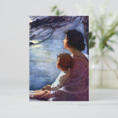 Carte De Remerciements « Rayons de lune » par Jessie Willcox Smith (Debout devant)