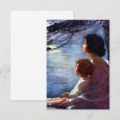 Carte De Remerciements « Rayons de lune » par Jessie Willcox Smith (Devant / Derrière)