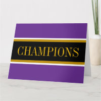 Rayures de course Royal Purple Noir Blanc CHAMPION
