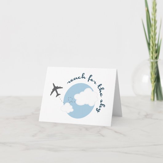 Carte De Remerciements Reach Sky (Devant)