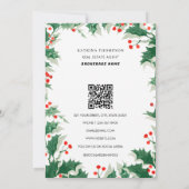 Carte De Remerciements Real Estate Agent Realtor Christmas Happy Holidays (Dos)