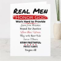 Real Men - La super liste de foi de Christian Dad