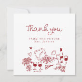 Carte De Remerciements Reception de mariage écrite That's Amore (Devant)