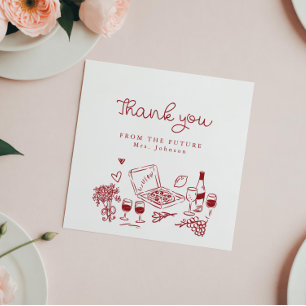 Carte De Remerciements Reception de mariage écrite That's Amore