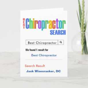 Carte De Remerciements Recherche sur les meilleurs chiropraticiens