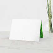 Carte De Remerciements Récolte de graines d'herbe verte (Dos)