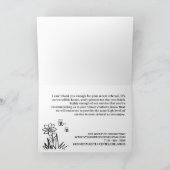 Carte De Remerciements Recommandation de client créative noir et blanc (Intérieur)
