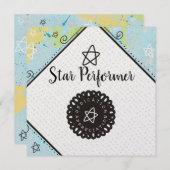 Carte De Remerciements récompense supérieure abstraite d'appréciation des (Devant / Derrière)