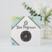 Carte De Remerciements récompense supérieure abstraite d'appréciation des (Debout devant)