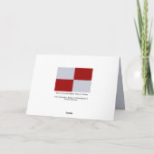 Carte De Remerciements Rectangles rouge et gris (Dos)