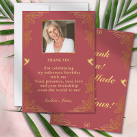 Red Gold moderne 50 Fabuleux anniversaire