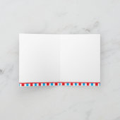 Carte De Remerciements Red Gymnastique Girl Thank You Note Card (Intérieur)