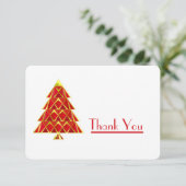 Carte De Remerciements Red Joyoux Noel (Debout devant)