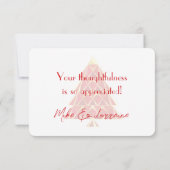 Carte De Remerciements Red Joyoux Noel (Dos)