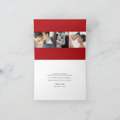 Carte De Remerciements Red Knot Union Double Bonheur Mariage chinois (Intérieur)