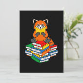 Carte De Remerciements Red Panda Lecture Books Animaux Animaux Pandas Lov (Debout devant)