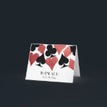 Carte De Remerciements Red Parties scintillant Destiny Las Vegas Mariage<br><div class="desc">Votre mariage de Las Vegas était rêveur,  maintenant n'oubliez pas d'envoyer vos notes de remerciement sur la toute nouvelle papeterie Mr et Mrs! Parfait pour un mariage Vegas ou un couple d'elopement,  cette note de remerciement personnalisée comporte des parties scintillant faux rouge et des graphiques de couleur carte noire.</div>