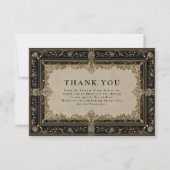 Carte De Remerciements Regal Baroque Celestial Wedding (Devant)