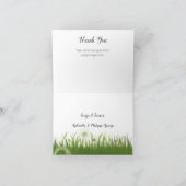 Carte De Remerciements Regardez un lapin boo | Ciel bleu et nuages (Intérieur)