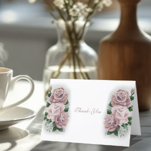 Carte De Remerciements Regency Bridgerton Rose Roses Cameos