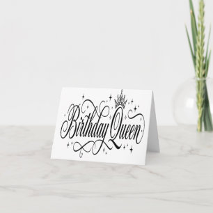 Carte De Remerciements Reine d'anniversaire Célébration de groupe personn