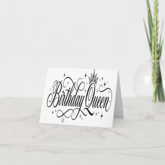 Carte De Remerciements Reine d'anniversaire Célébration de groupe personn